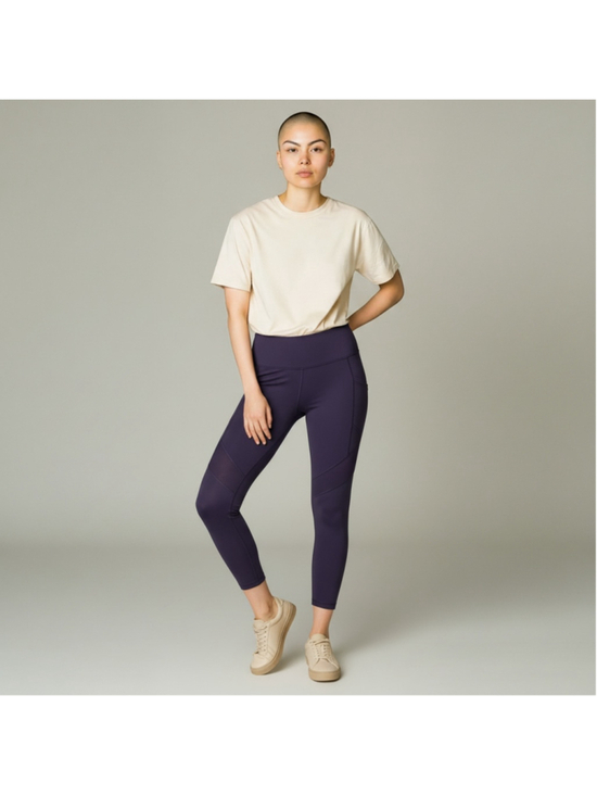 Raypose Pants - Size L Raypose Dark Purple Active Gym Workout Full Length Leggings